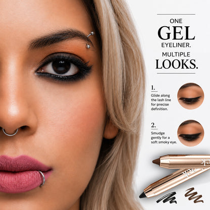 Black & Brown Gel Kajal Combo