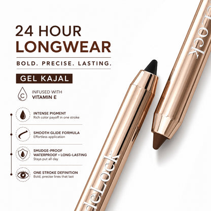 Black & Brown Gel Kajal Combo